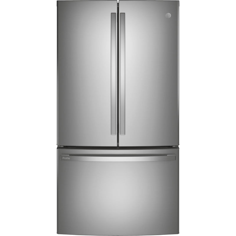 GE Profile 36-inch, 23.1 cu. ft. Counter-Depth French 3-Door Refrigerator with Interior Ice Maker PWE23KYNFS IMAGE 1