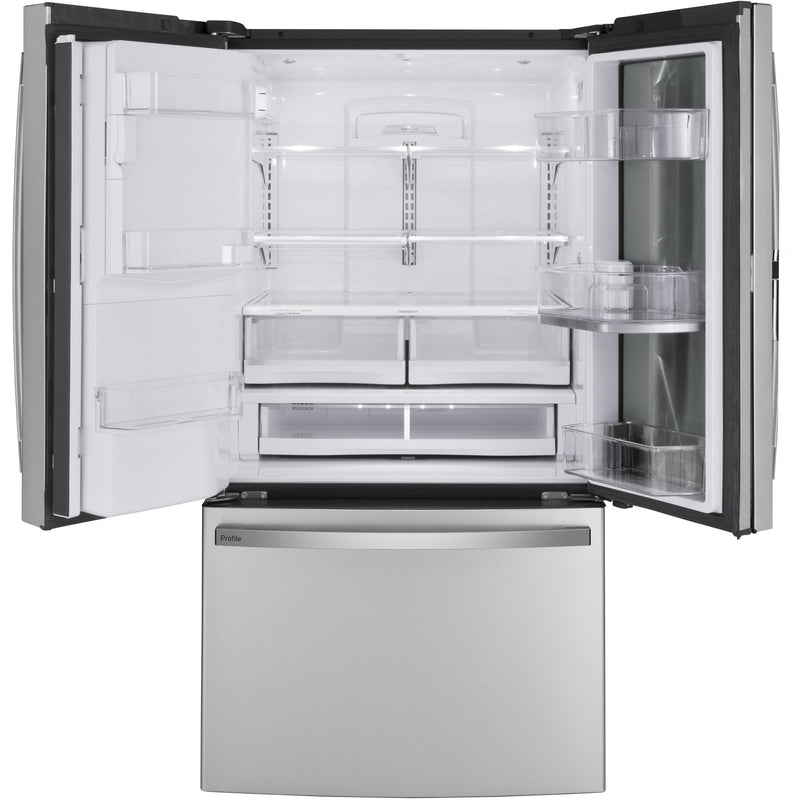 GE Profile 36-inch, 27.7 cu. ft. French 3-Door Refrigerator PFD28KYNFS IMAGE 3