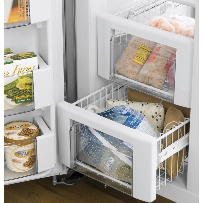 GE Profile 42-inch, 24.5 cu. ft. Side-by-Side Refrigerator with Dispenser PSB42YSNSS IMAGE 7