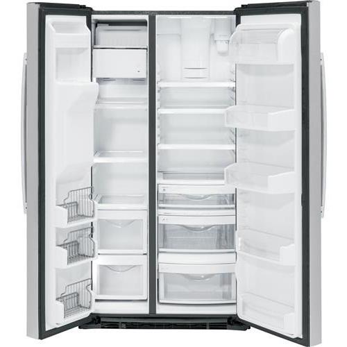 GE Profile 36-inch, 25.3 cu. ft. Side-by-Side Refrigerator with Ice and Water PSE25KYHFS IMAGE 2