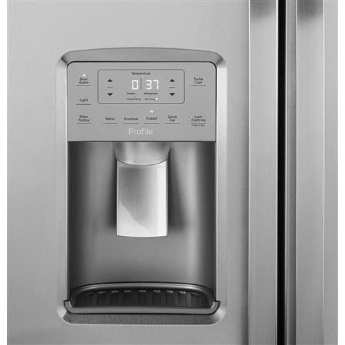 GE Profile 36-inch, 25.3 cu. ft. Side-by-Side Refrigerator with Ice and Water PSE25KYHFS IMAGE 4