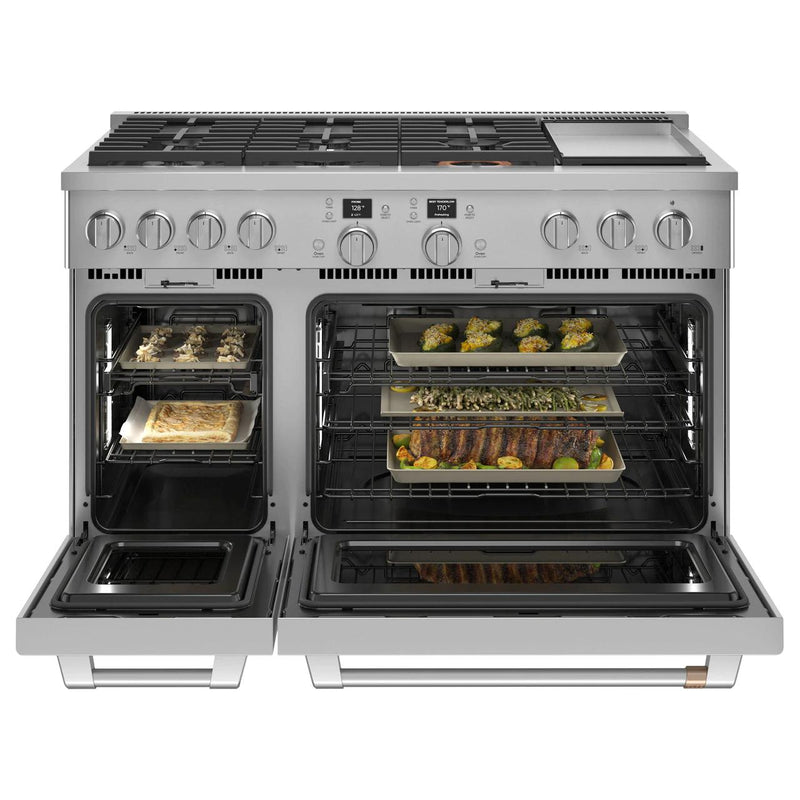Café 48-inch Freestanding Dual-Fuel Range with 6 Burners and Griddle C2Y486P2TS1 IMAGE 3