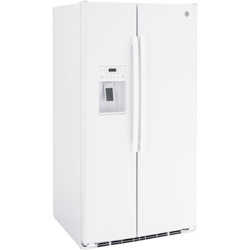 GE 36-inch, 25.3 cu. ft. Side-by-Side Refrigerator with Water and Ice Dispenser GSS25GGPWW IMAGE 6