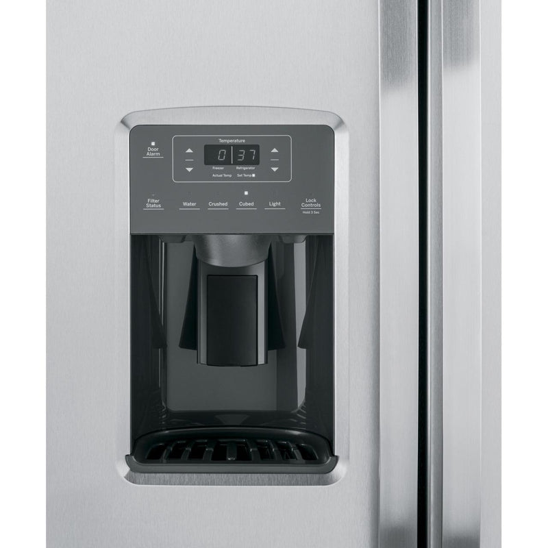 GE 36-inch, 25.3 cu. ft. Side-by-Side Refrigerator with Water and Ice Dispenser GSS25GYPFS IMAGE 4