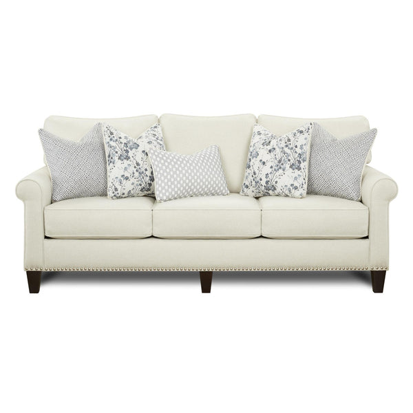 Fusion Furniture Stationary Fabric Sofa 46-00KP TRUTH OR DARE SALT IMAGE 1