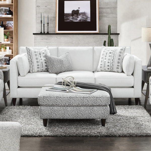 Fusion Furniture Stationary Fabric Sofa 17-00-KP WINSTON SALT IMAGE 1