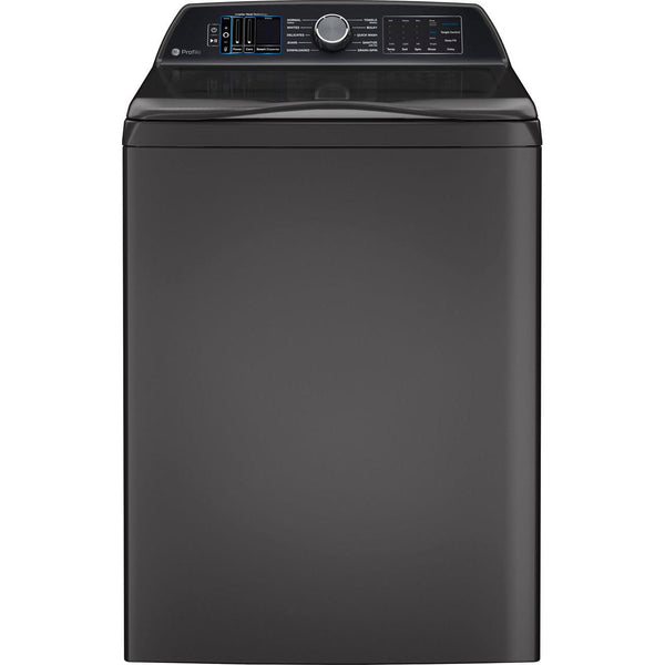 GE Profile 5.3 cu. ft. Top Loading Washer with Smarter Wash Technology and FlexDispense™ PTW905BPTDG IMAGE 1