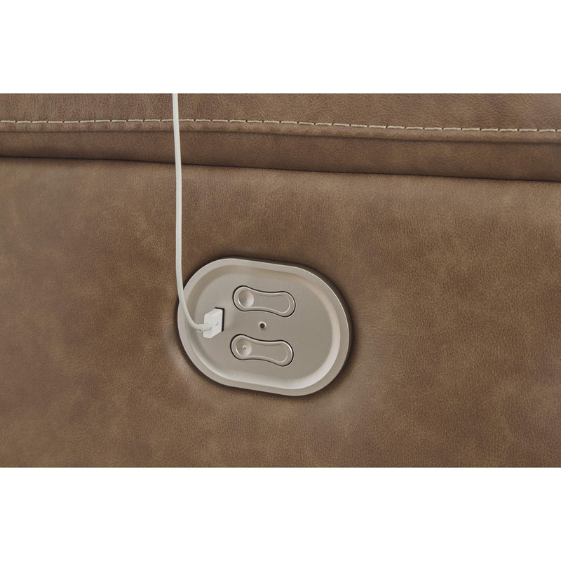 Signature Design by Ashley Trasimeno Power Reclining Leather Match Sofa U8281547 IMAGE 9