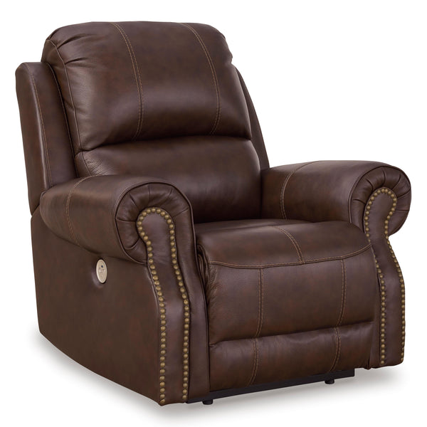Signature Design by Ashley Freyeburg Power Leather Match Recliner with Wall Recline U9021406 IMAGE 1