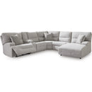 Signature Design by Ashley Acklen Place 93605S1 6 pc Power Reclining Sectional with Chaise IMAGE 1