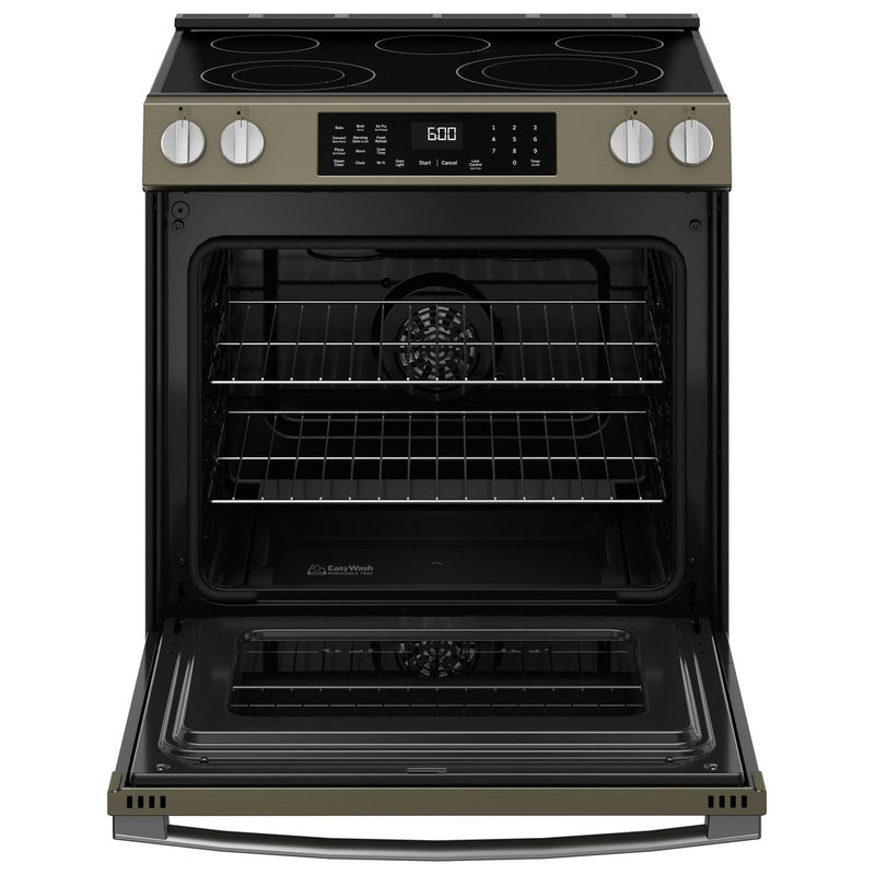 GE 30-inch Slide-in Electric Range with Convection Technology GRS600AVES IMAGE 3