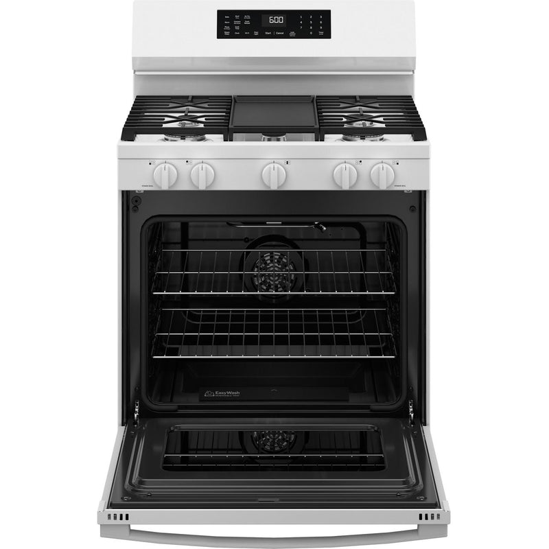 GE 30-inch Freestanding Gas Range with Convection Technology GGF600AVWW IMAGE 3