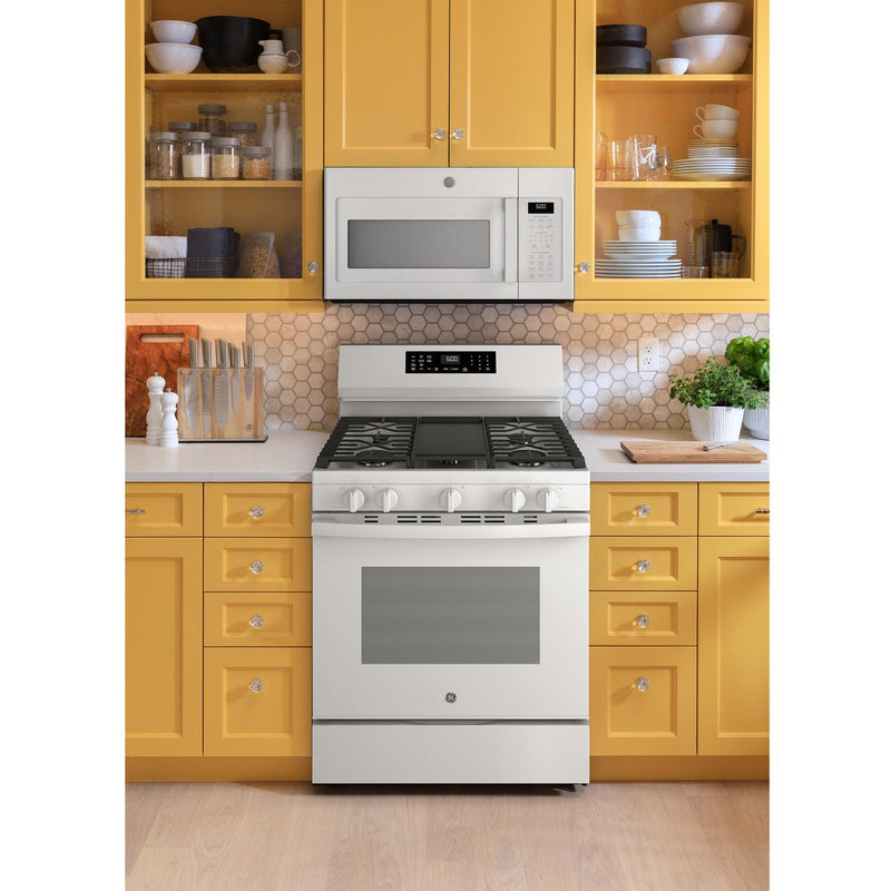 GE 30-inch Freestanding Gas Range with Convection Technology GGF600AVWW IMAGE 8