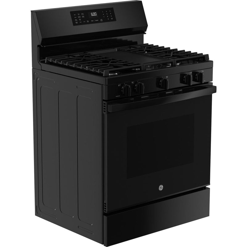 GE 30-inch Freestanding Gas Range with Convection Technology GGF600AVBB IMAGE 5