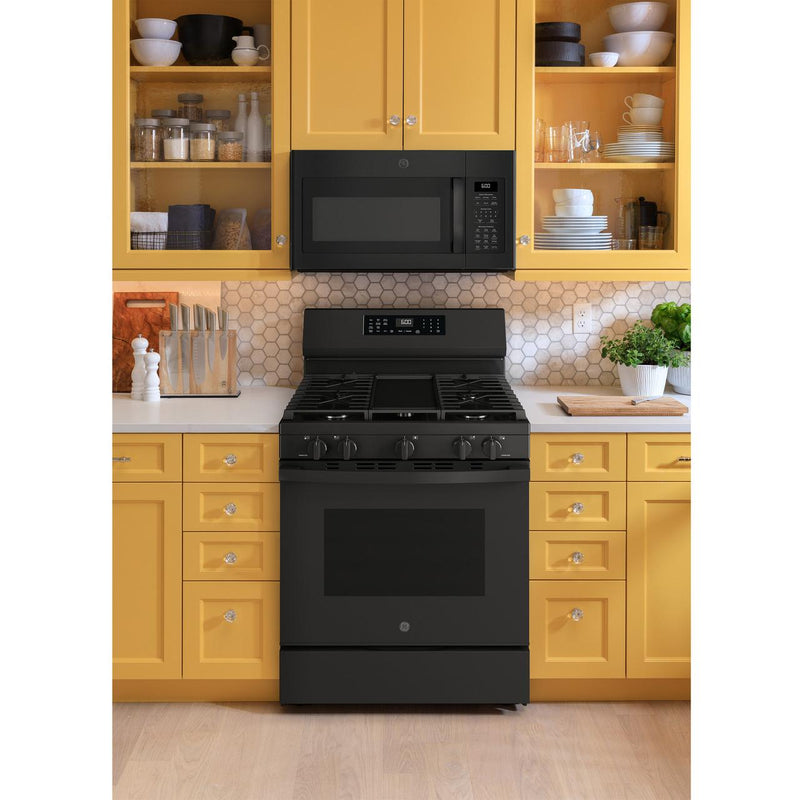 GE 30-inch Freestanding Gas Range with Convection Technology GGF600AVBB IMAGE 8