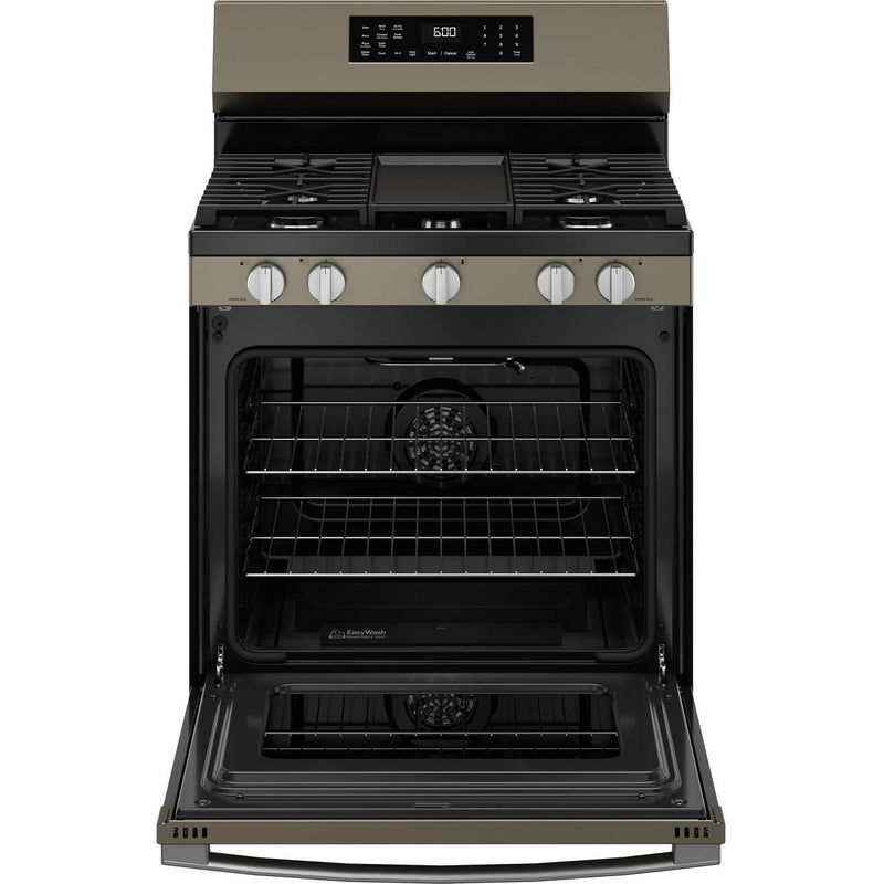 GE 30-inch Freestanding Gas Range with Convection Technology GGF600AVES IMAGE 3