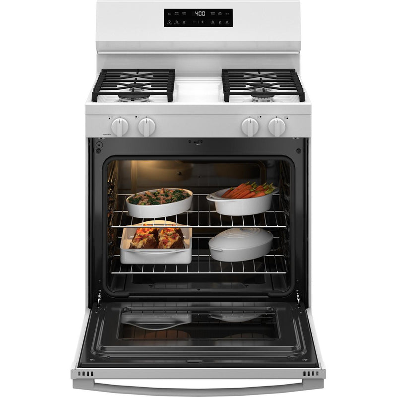 GE 30-inch Freestanding Gas Range with SmartHQ™ GGF400PVWW IMAGE 2