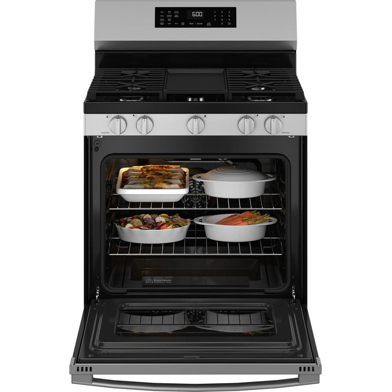 GE 30-inch Freestanding Gas Range with Convection Technology GGF600AVSS IMAGE 2