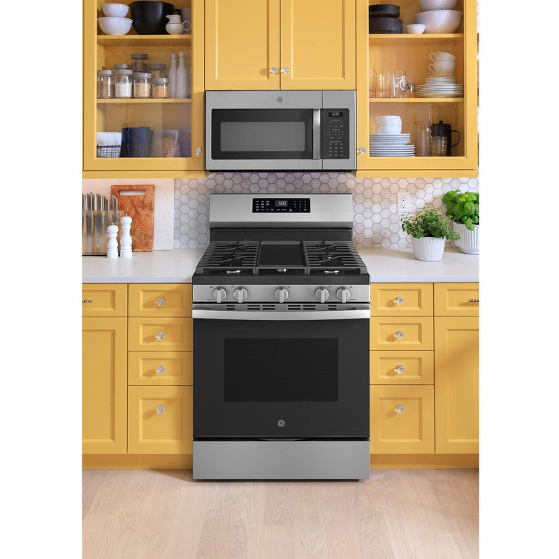 GE 30-inch Freestanding Gas Range with Convection Technology GGF600AVSS IMAGE 8