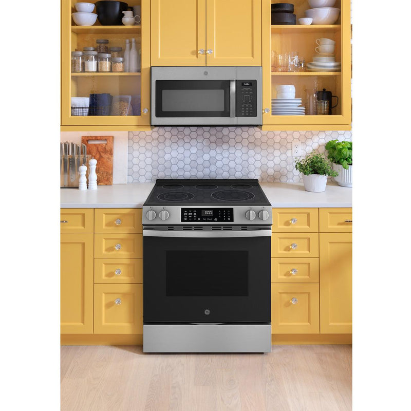 GE 30-inch Slide-in Electric Range with Convection Technology GRS600AVFS IMAGE 15