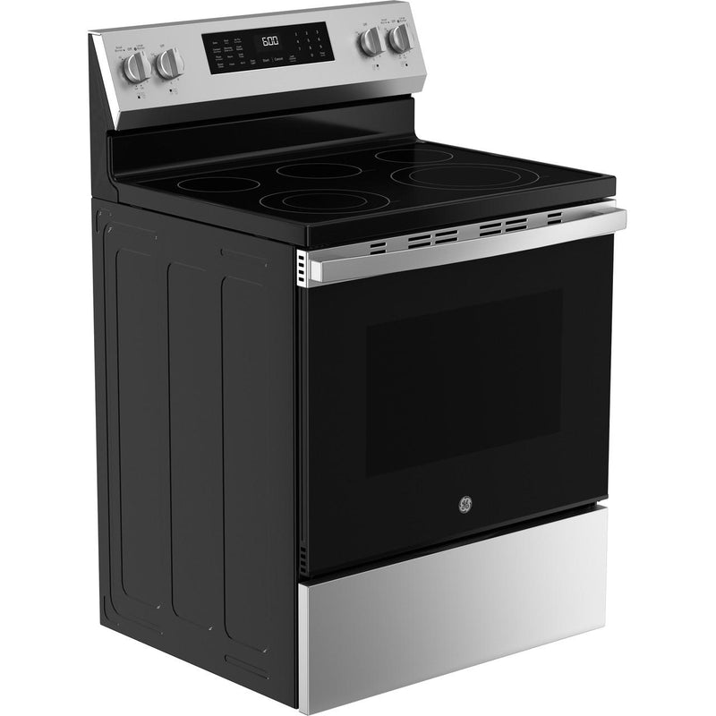 GE 30-inch Freestanding Electric Range with Convection Technology GRF600AVSS IMAGE 5