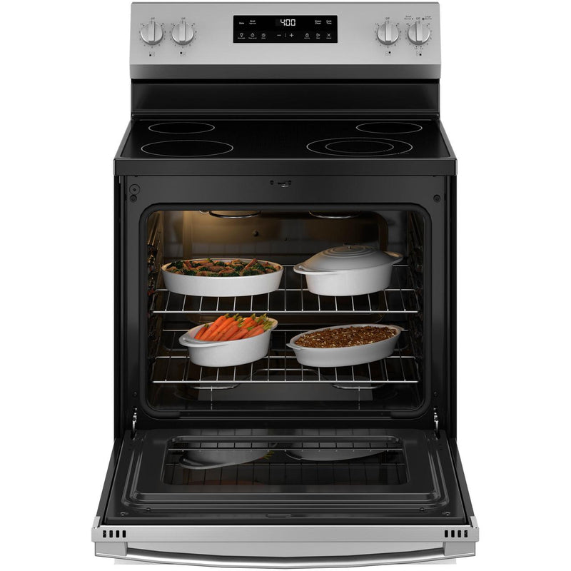 GE 30-inch Freestanding Electric Range with Steam Clean GRF40HSVSS IMAGE 2