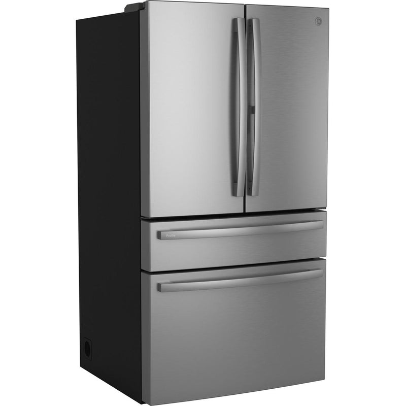 GE Profile 36-inch, 29 cu. ft. Freestanding French 4-Door Refrigerator with WiFi PGD29BYTFS IMAGE 3