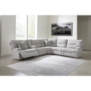 Signature Design by Ashley Acklen Place 93605S9 6 pc Power Reclining Sectional IMAGE 1