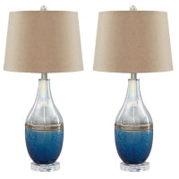 L430514-Ashley Glass Table Lamp/ Set of 2