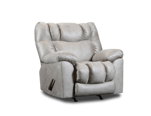 1014 271-09 Southern Motion Clayton Rocker Recliner in Amos Platinum Fabric