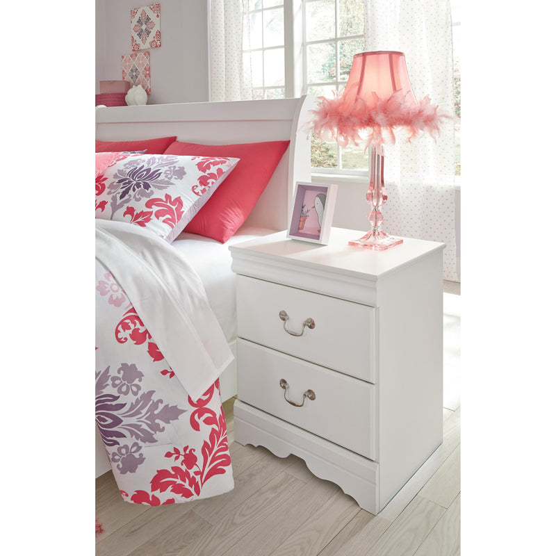 Anarasia 6 Piece Twin Sleigh Bedroom - White Anarasia 6 Piece Twin Sleigh Bedroom - White
