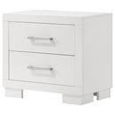  Coaster Furniture Jessica 202992 2-Drawer Nightstand - Snow White IMAGE 3