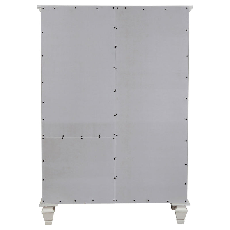  Coaster Furniture Sandy Beach 201308 8-Drawer Door Chest - Cream White IMAGE 5