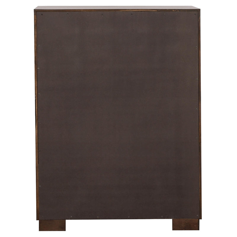  Coaster Furniture Jessica 200715 5-Drawer Bedroom Chest - Cappuccino IMAGE 4
