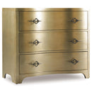 Hooker Furniture 3008-85004 Sanctuary Three-Drawer Shaped Front Gold Chest IMAGE 1