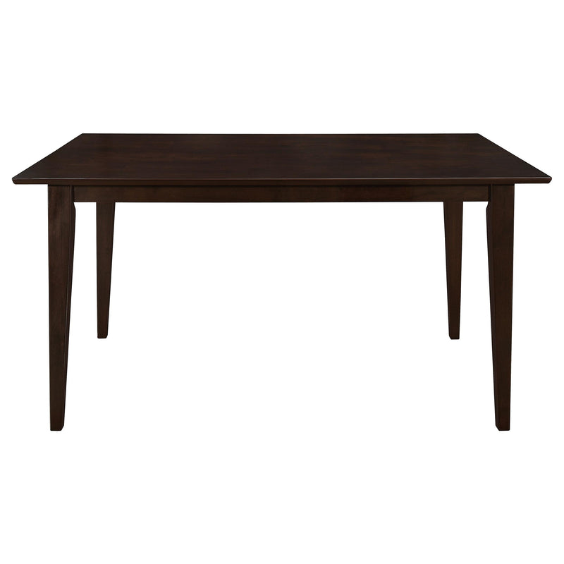 Coaster Furniture Gabriel 100771 Rectangular 59-inch Wood Dining Table - Cappuccino IMAGE 2