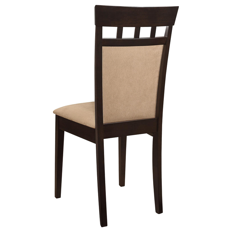  Coaster Furniture Gabriel 100773 Closed Back Dining Side Chair - Cappuccino (Set of 2) IMAGE 5