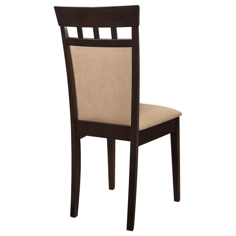  Coaster Furniture Gabriel 100773 Closed Back Dining Side Chair - Cappuccino (Set of 2) IMAGE 7