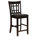  Coaster Furniture Lavon 102889 Wood Counter Chair - Black and Espresso (Set of 2) IMAGE 1