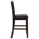  Coaster Furniture Lavon 102889 Wood Counter Chair - Black and Espresso (Set of 2) IMAGE 8