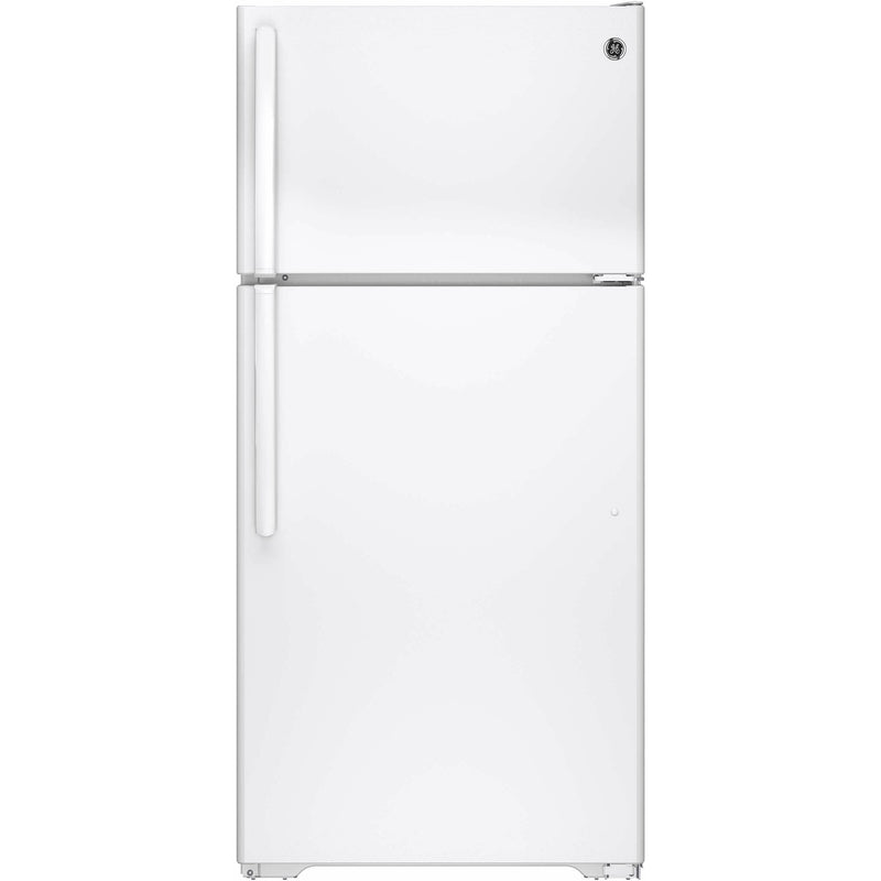 GE 28-inch, 14.6 cu. ft. Top Freezer Refrigerator GTS15CTHRWW IMAGE 1
