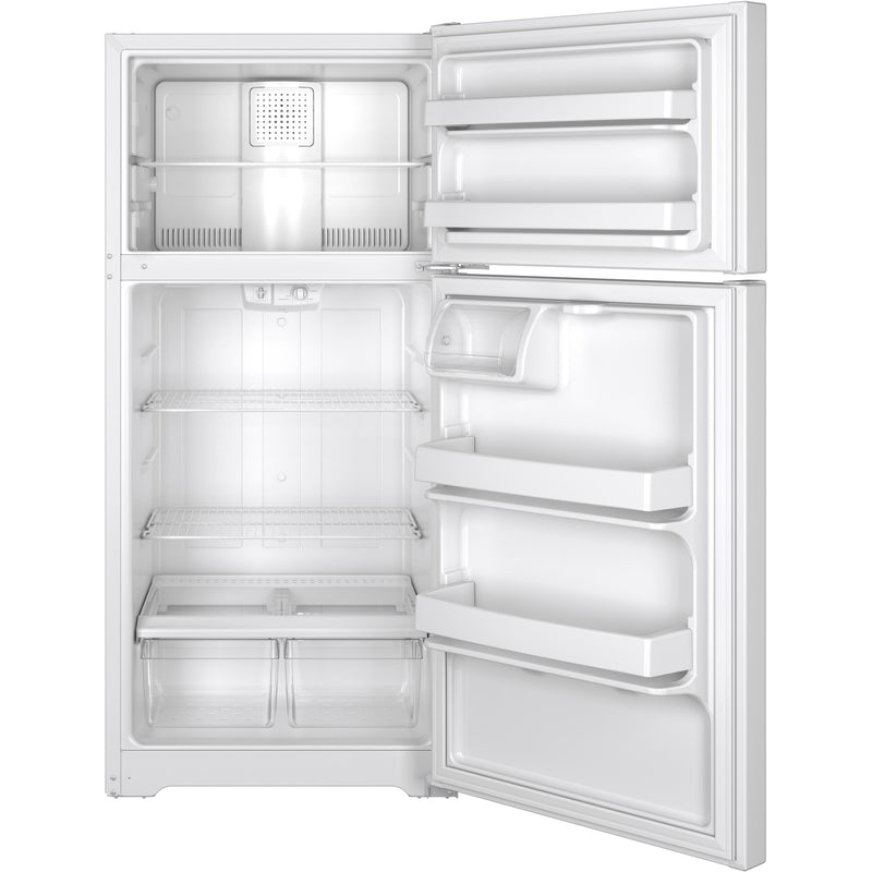 GE 28-inch, 14.6 cu. ft. Top Freezer Refrigerator GTS15CTHRWW IMAGE 2