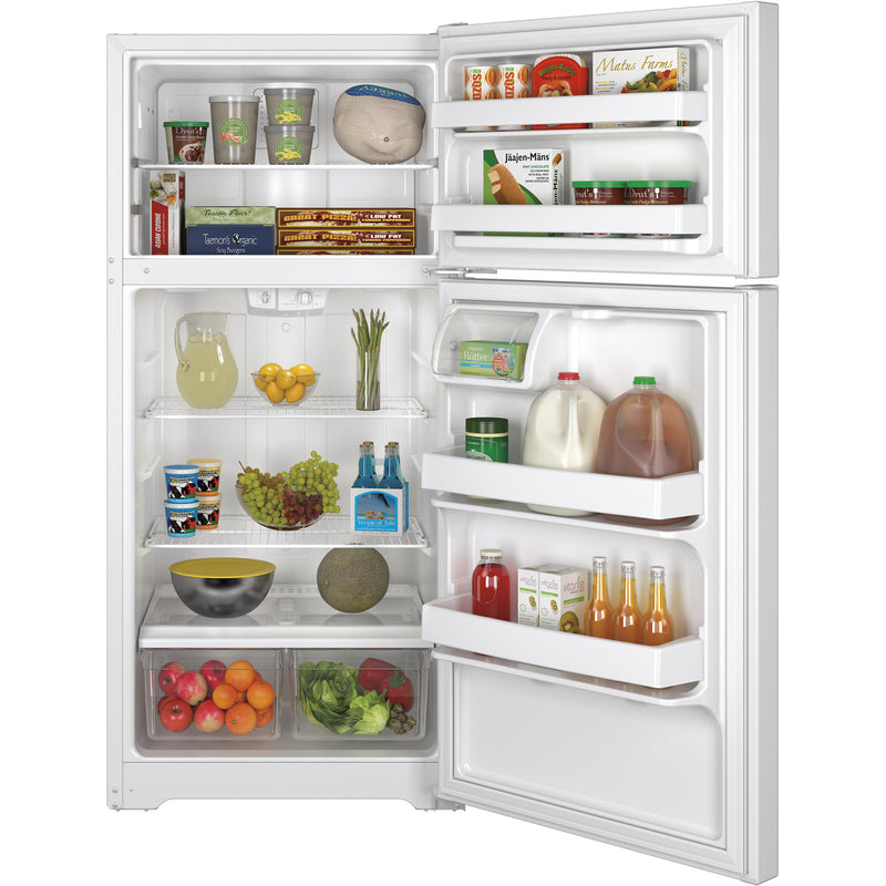 GE 28-inch, 14.6 cu. ft. Top Freezer Refrigerator GTS15CTHRWW IMAGE 3