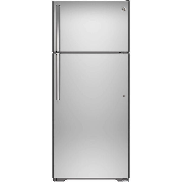 GE 28-inch, 17.5 cu. ft. Top Freezer Refrigerator GTS18GSHSS IMAGE 1