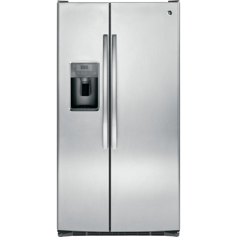 GE 36-inch, 25.3 cu. ft. Side-by-Side Refrigerator with Ice and Water GSS25GSHSS IMAGE 1