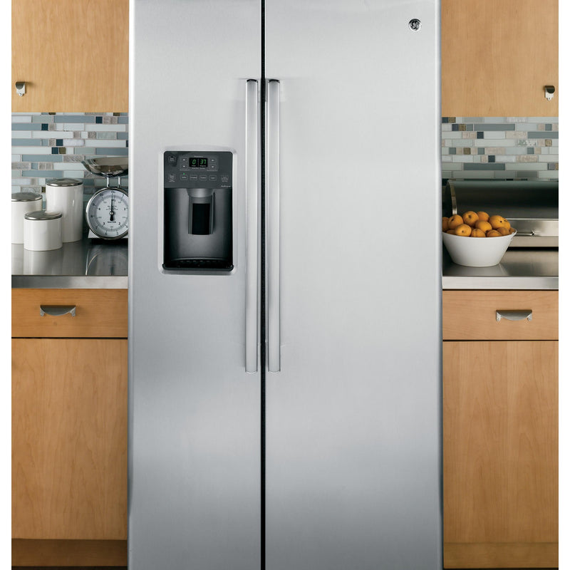 GE 36-inch, 25.3 cu. ft. Side-by-Side Refrigerator with Ice and Water GSS25GSHSS IMAGE 5