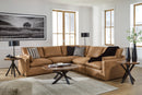22501S5 (2250146/46/64/65/77)- Ashley Marlaina  Leather Look Sectional