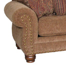 Mayo Furniture Stationary Fabric Sofa 3180F10 Sofa - Impressive Umber IMAGE 2