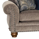 Mayo Furniture Stationary Fabric Sofa 3180F10 Sofa - Muse Pecan IMAGE 2