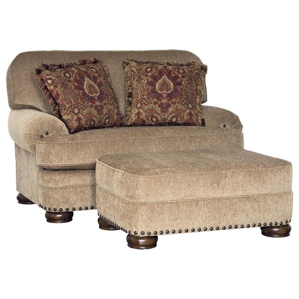 Mayo Furniture Stationary Fabric Chair 3620F40 Chair - Muse Oak IMAGE 1